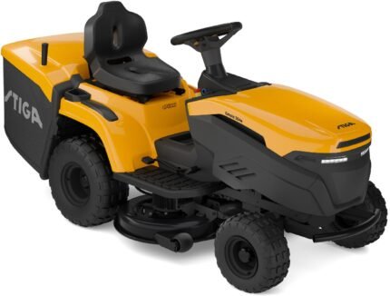 Stiga Akku-Rasentraktor Estate 384e mit 5 A Ladegerät, ohne Akku