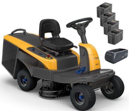 Stiga Akku-Aufsitzmäher Swift 372e mit 4 x 5 Ah Akkus und 1 x Ladegerät
